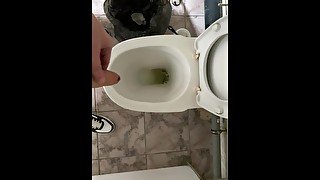 How do men pee in a public toilet? POV