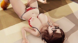 Velma's huge milkers in use 3D HENTAI