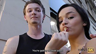 Pretty Brunette Fucked By Stranger To Earn Cash For Ring With Daphne Klyde