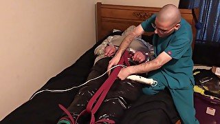 Jun 14 2022 - Rubber Boy Gets Tied Up &amp; Breath Controlled In Silver Nylon