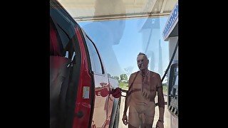 Viewer Request: Pumping Gas Naked. Opportunity presented itself, so why not?