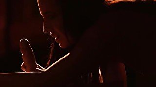 Beautiful couple having sensual sex