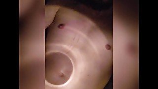 Male masturbation inside a car, public, nighttime, cumshot on self, eating my own cum, moaning lots