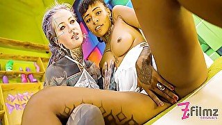 Dark Teen 18+ Gets Dominated And Squirted On - Femdom Strap-on Fucking - Toys, Femdom, Squirt