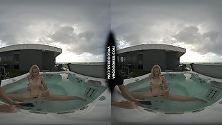 Sexy Mary Jane Using Glass Dildo In Jacuzzi