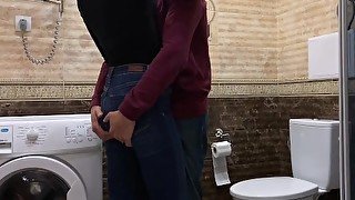 Step sister fucked and cumshot in her mouth in the laundry room - AnnaForia