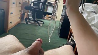 Cumming with iPhone charger deep in my dick