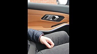 Step Mom Risky Public Car Fuck with husband - Pussy Lick and Facial Reward 