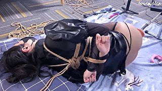 Asian Slut Tied Up And Fucked With Fucking Machine