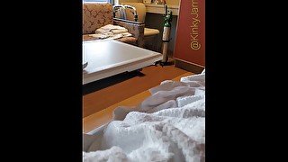 Trying to get hard in the Hospital after a car accident (Short Twitter Video)