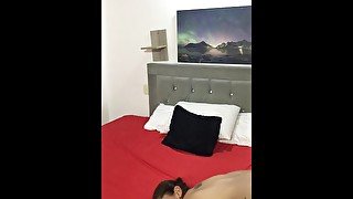 Homemade hard sex with a virgin Latina in her room