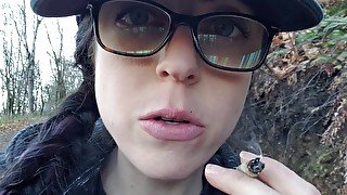 Nerdy Faery Has a Smoking and Pee Fetish