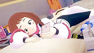 OCHACO URARAKA MY HERO ACADEMIA IN THE NIGHT TURNS INTO A CREAMPIE LATE AT NIGHT - HENTAI 3D + POV