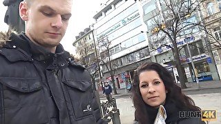 Prague Whore Has Wild Sex With Man In Front Of Her Lover