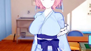 【エロゲーコイカツ！】東方 西行寺幽々子3DCGアニメ動画(東方Project)[Hentai Game Koikatsu! Touhou Yuyuko Saigyouji(Anime 3DCG