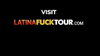 Latina Fuck Tour - Petite brunette teen wears red lingerie