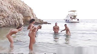 Orgy on the beach