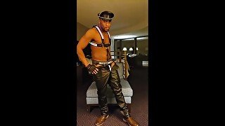 KennieJai strips and dances in leather