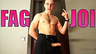 Gay JOI for bottom fags - GOON for DADDY [Jerk off Instructions]