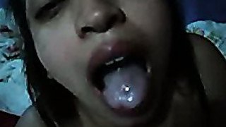 My wife suck and swallow she loves it