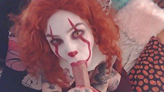 Pennywise the Clown POV BJ, Cum in mouth