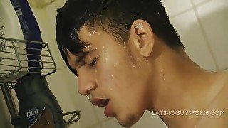 Gorgeous Latin Papi Sergio Shoots Quite A Load - LatinoGuysPorn