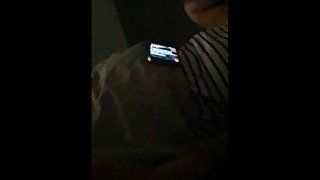 Step mom in bed with step son has strong erection and fuck anal for first time