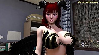 Devilish Slut With Big Tits Bangs A Boy In 3d Action