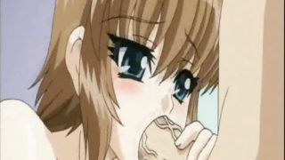 Hentai babe licks tasty cock