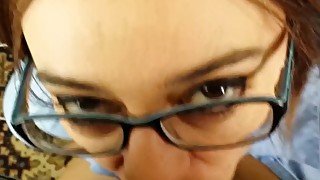 Sexy milf POV blowjob facial masturbation