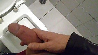 STEP SISTER CAUGHT MASTURBATING BIG COCK IN PUBLIC TOILET PART 2