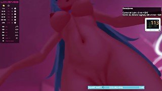 Vtuber mete hasta lo más profundo su dildo para gemir y gritar 🔥  Pulpi_Ara Chaturbate 05/02/22