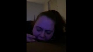 Bbw deep throating bbc puts camera down cause he can’t handle it 