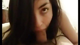 Blowjob swallow amateur eye contact