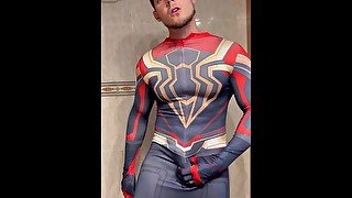 HALLOWEEN CUM💦 spiderman onlyfans👅