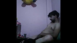 Asian boy masturbating hard