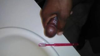 Cumming on girlfriend's toothbrush.