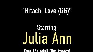 Hitachi Fun! Busty MILF Julia Ann Knows How To Make Trinity St Claire Cum!