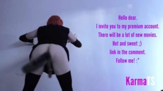 Sweetie trans dance with tail butt-plug