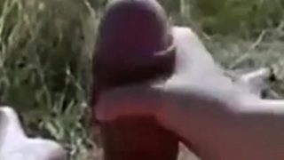 gf Jerk My Big Thick Uncut Dick Outdoor