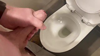 My Hard 7Inch Dick Massive Cumshot in PUBLIC Toilets