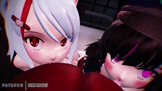 Kaat & Luna Double Pleasure [4K UNCENSORED HENTAI]