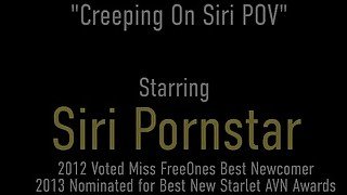 Peeping Tom Watches Huge Tits Babe Siri Pornstar Masturbate!