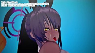 Kakudate Karin Blue Archive 3D HENTAI Animation Shortver