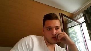 German Cute Boy Fucks His Big Fat Ass With 2 Fingers On Cam