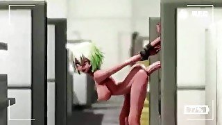 Futa Futanari Anal Gangbang 3D Hentai