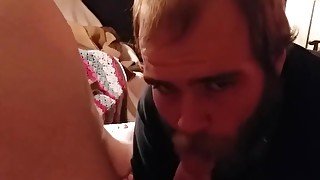 Sucking Step dad's cock