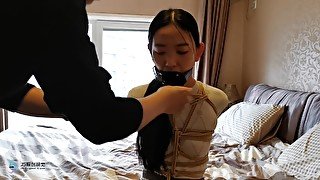 Asian Girl Bound And Panel Gagged