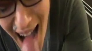 Public Blowjob And Facial