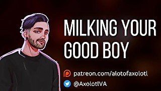 [M4F] Milking Your Good Boy  Submissive Male Masturabation ASMR Erotic Audio